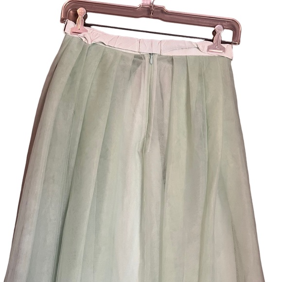 J. Crew cool mint tulle ball skirt. Size 0 - Picture 14 of 16